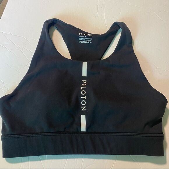Peloton Womens Here Now High Neck Sports Bra black S - Picture 3 of 5